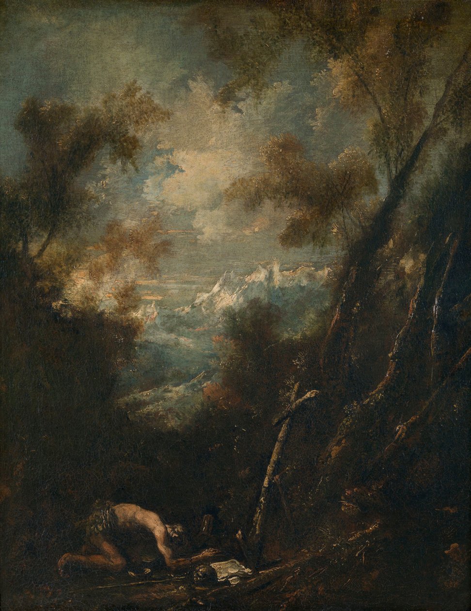 San Girolamo in un paesaggio da Alessandro Magnasco