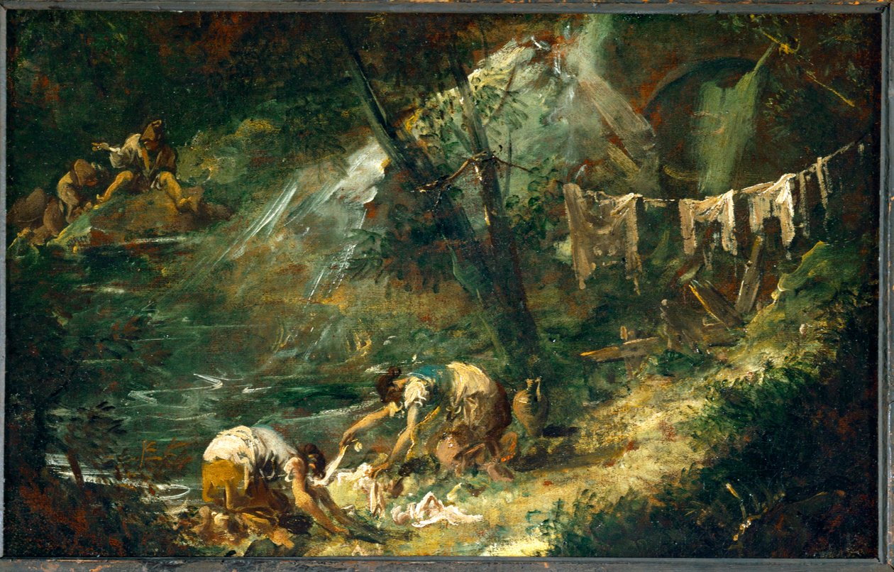 Lavandaie. (pittura su tela) da Alessandro Magnasco