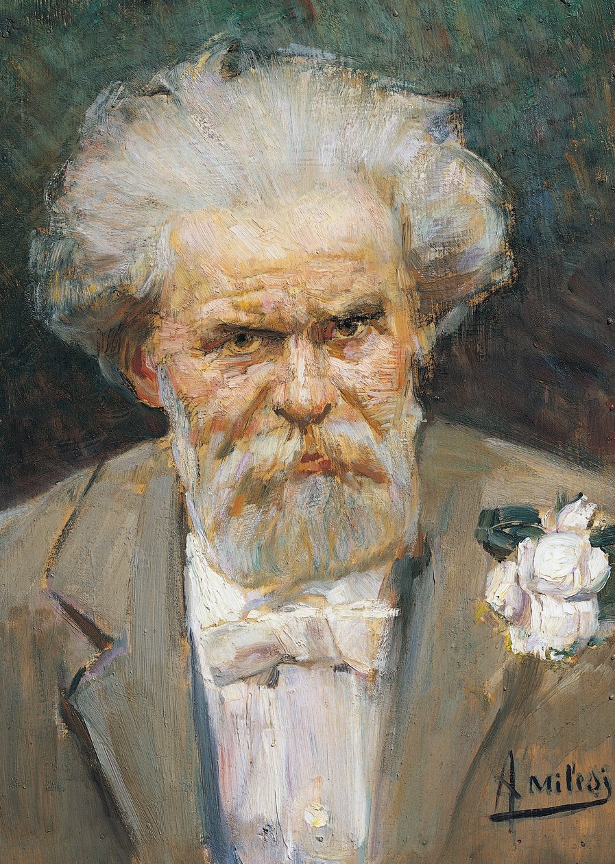 Il poeta italiano Giosuè Carducci da Alessandro Milesi