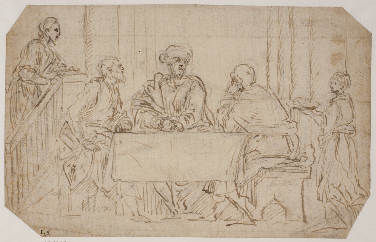 La cena di Emmaus da Alessandro Moretto