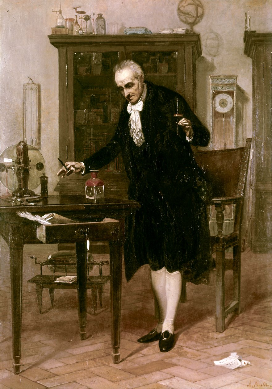 Volta nel suo laboratorio da Alessandro Rinaldi