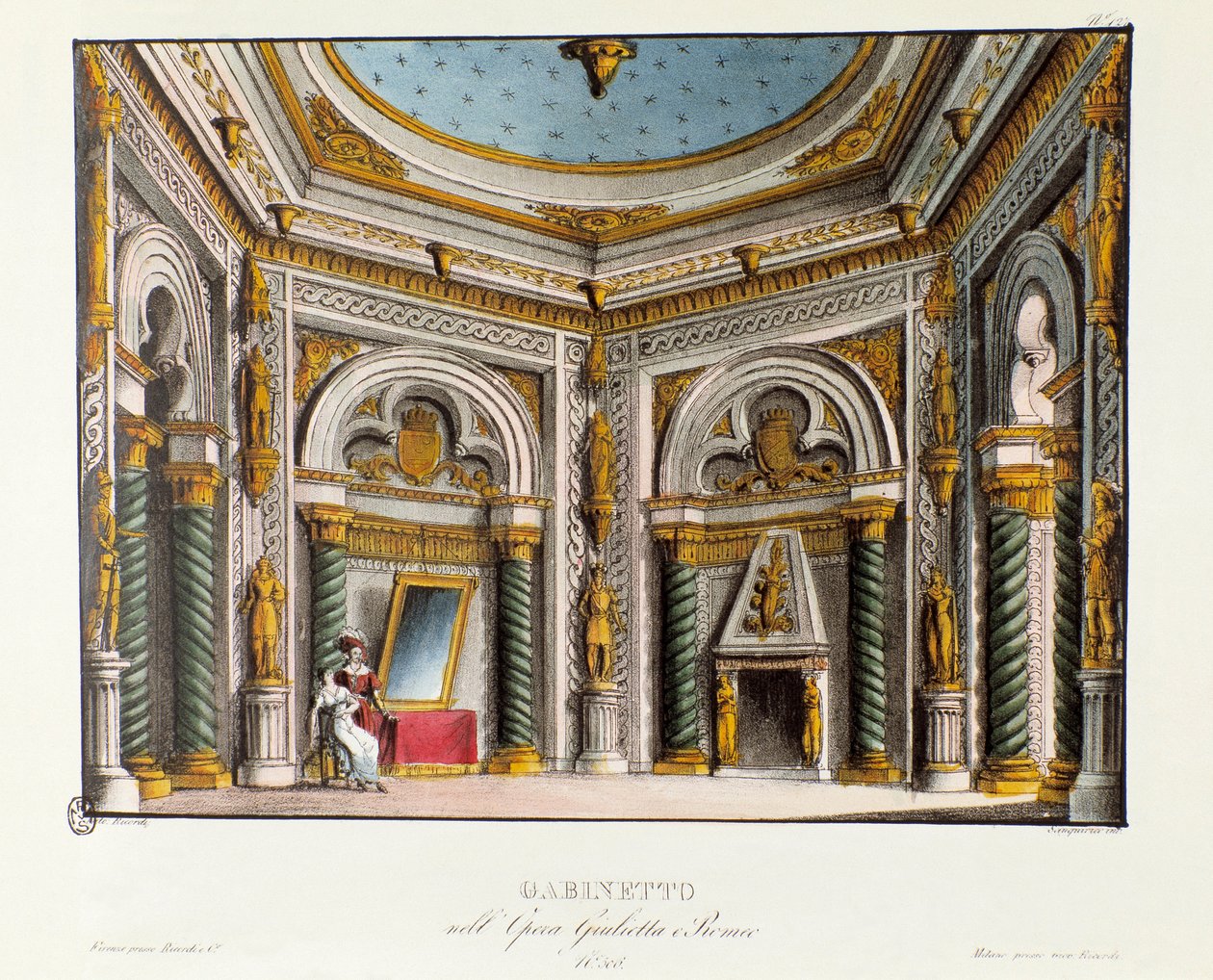 Appartamenti privati di Giulietta Scenografia per la rappresentazione al Teatro Carcano nel 1829 dell