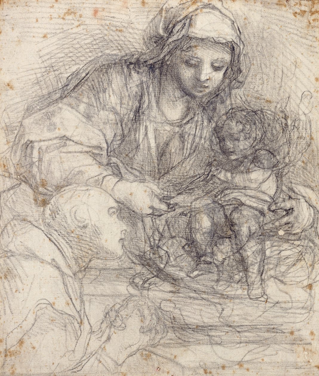 La Madonna e il Bambino con un monaco certosino da Alessandro Tiarini
