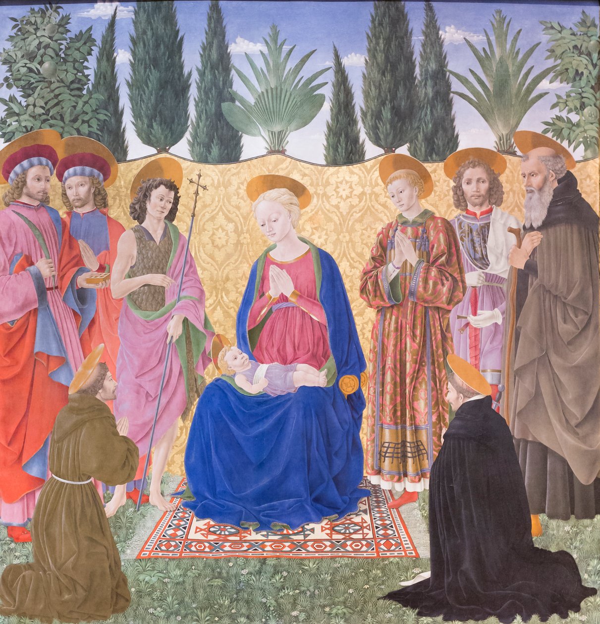 Madonna col Bambino e santi, conosciuta come Pala di Cafaggiolo da Alessio Baldovinetti