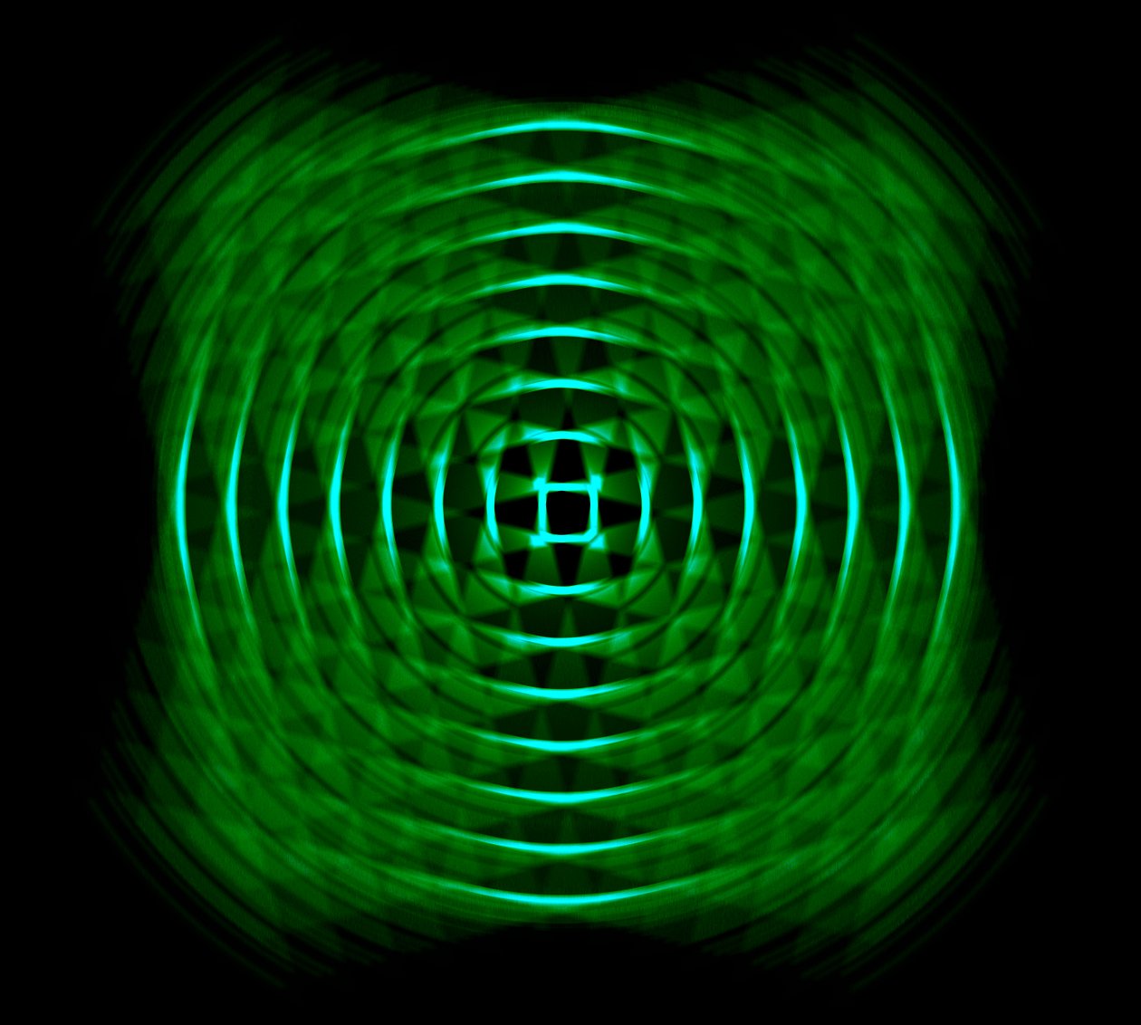 Geometrico ottico in verde da Alex Caminker
