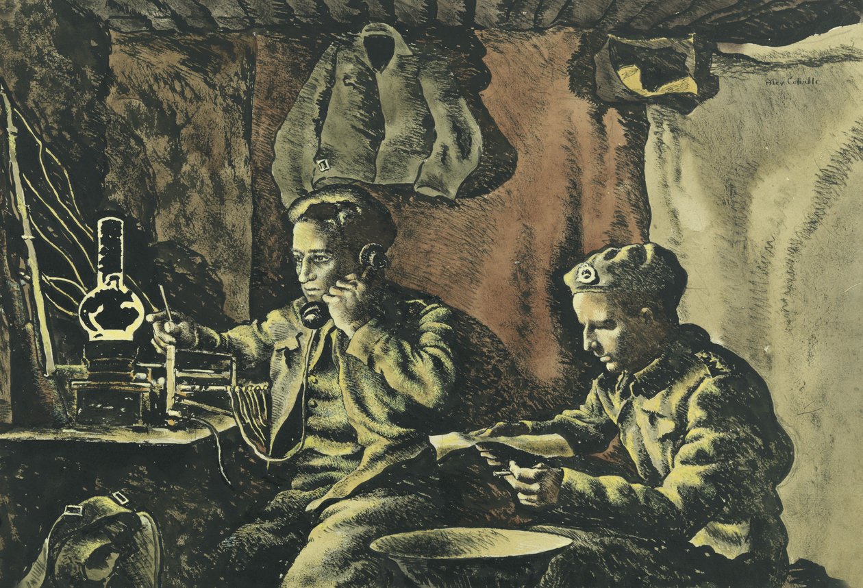 Piroga vicino a Nijmegen da Alex Colville