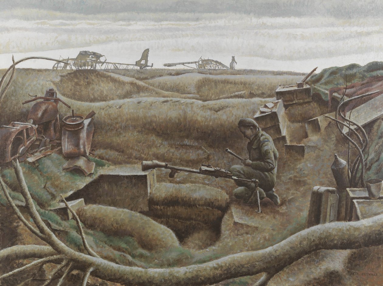 Saliente di Nimega, dicembre 1944 (olio su tela) da Alex Colville