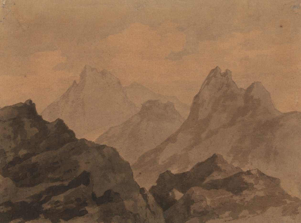 Cime di montagna Studio di montagna da Alexander Cozens