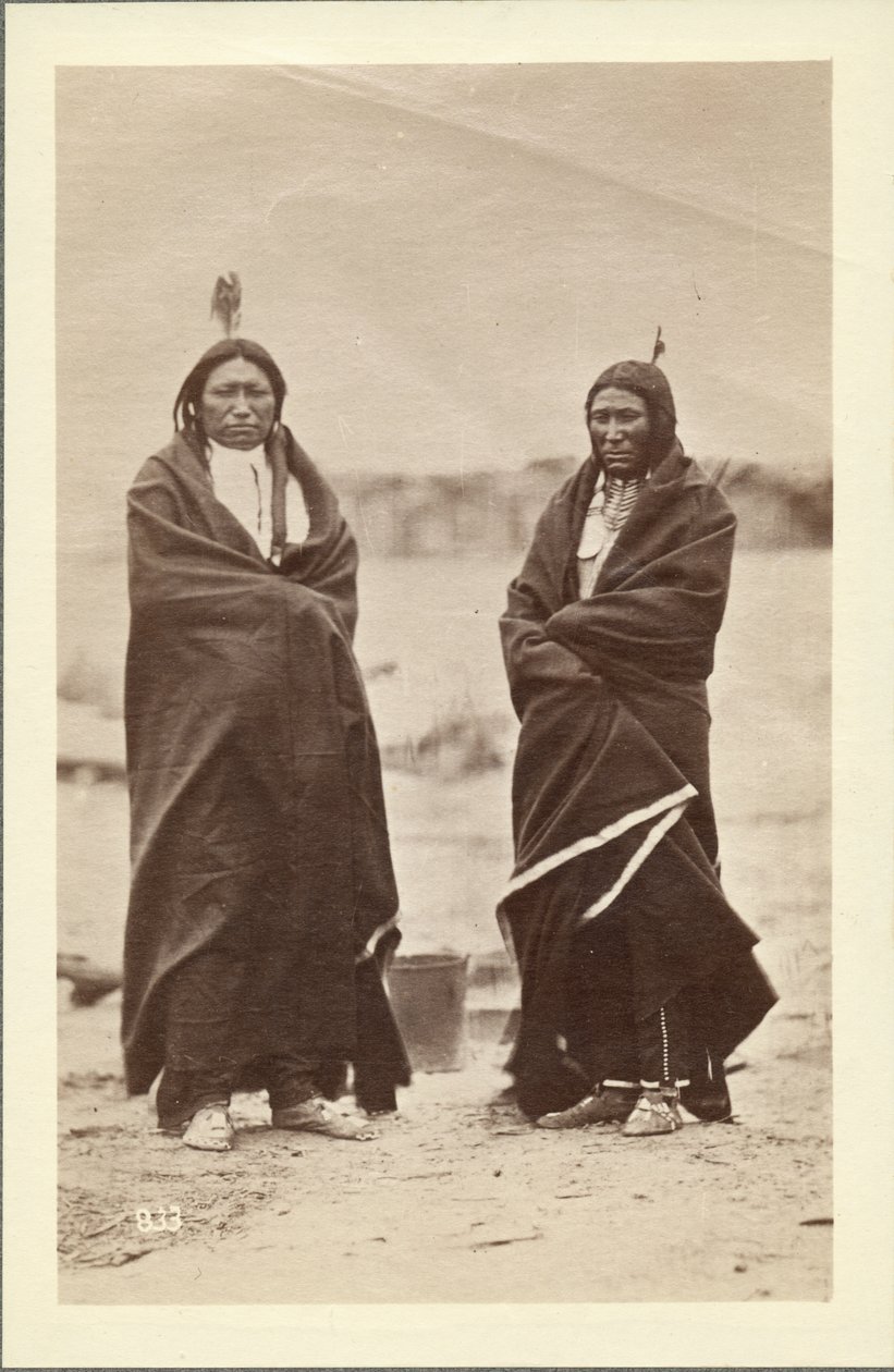 Due coraggiosi, Dakota, 1868 da Alexander Gardner