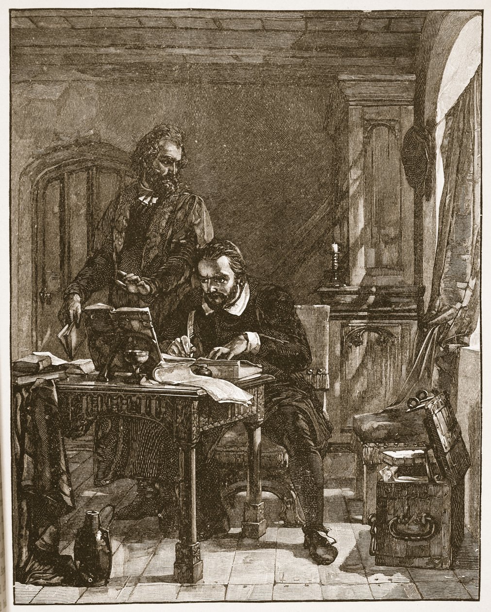 Tyndale traduce la Bibbia, illustrazione da 