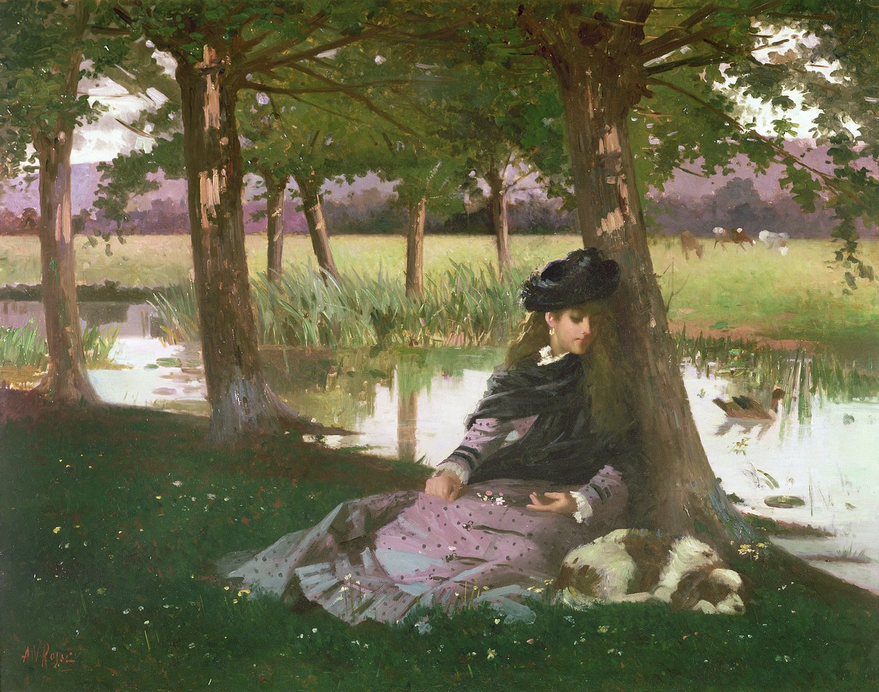 Un pomeriggio lungo un fiume con un King Charles Spaniel da Alexander M. Rossi