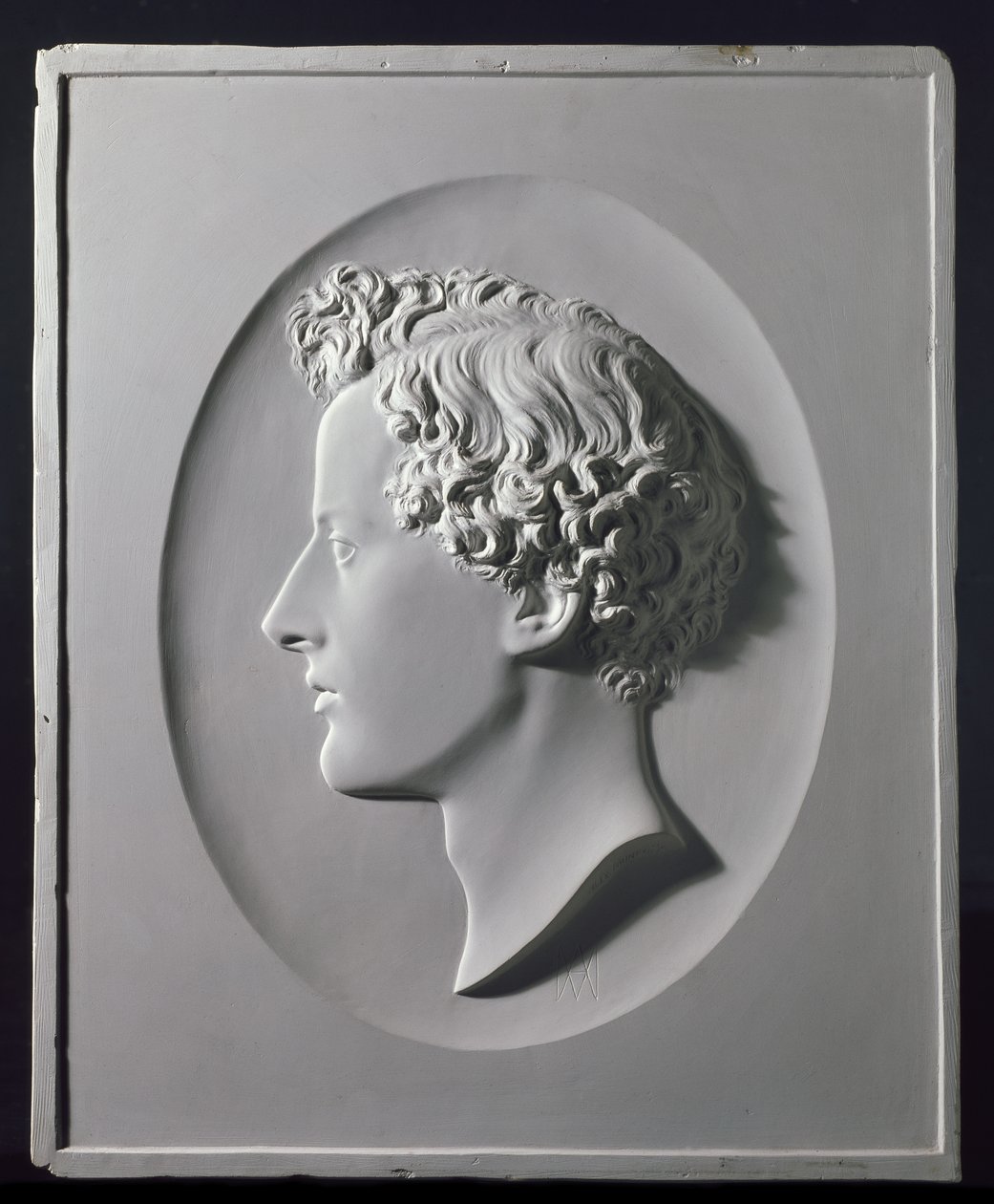 Ritratto di profilo di John Everett Millais da Alexander Munro