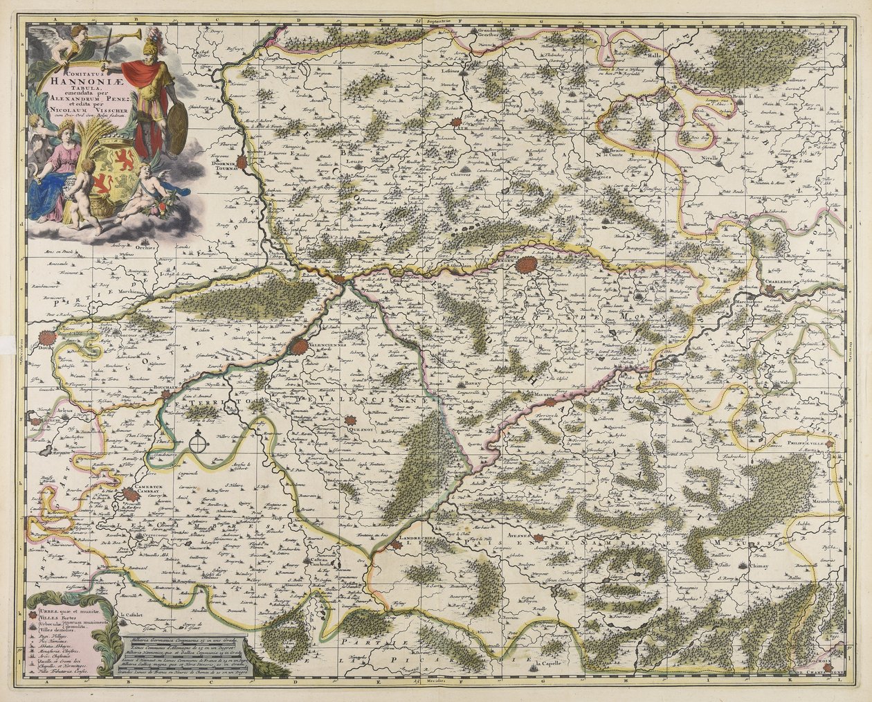 Comitatus Hannoniae tabula da Alexander Penez