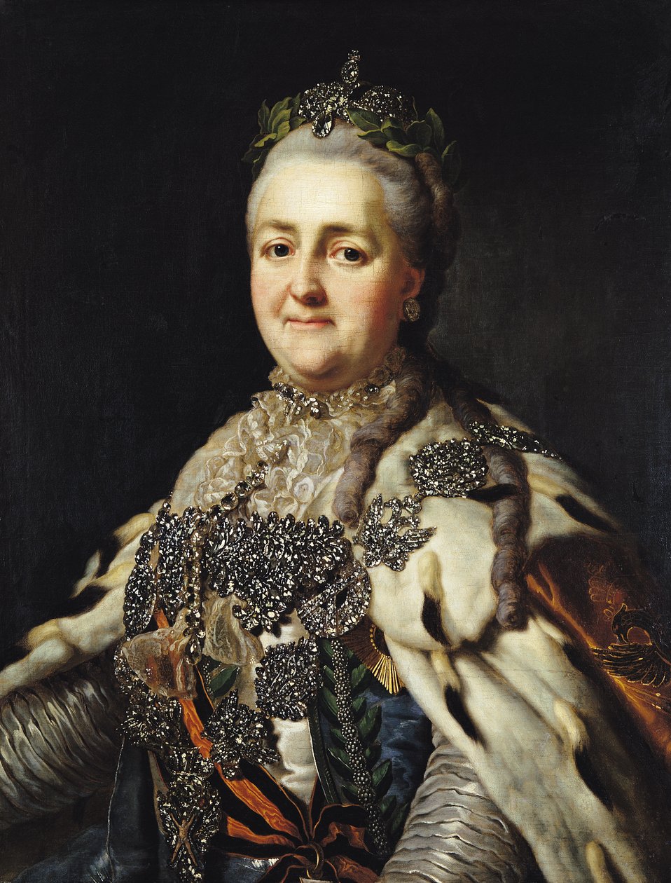 Ritratto di Caterina II (1729-96) di Russia da Alexander Roslin