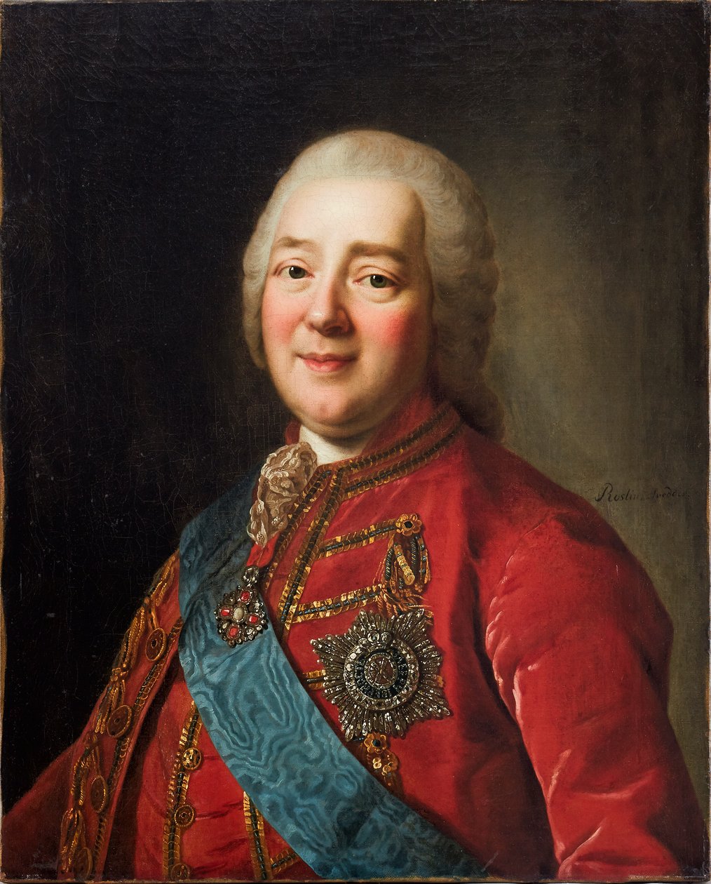 Il ritratto rappresenta il conte russo Nikita Ivanovich Panin (1718-1783) da Alexander Roslin