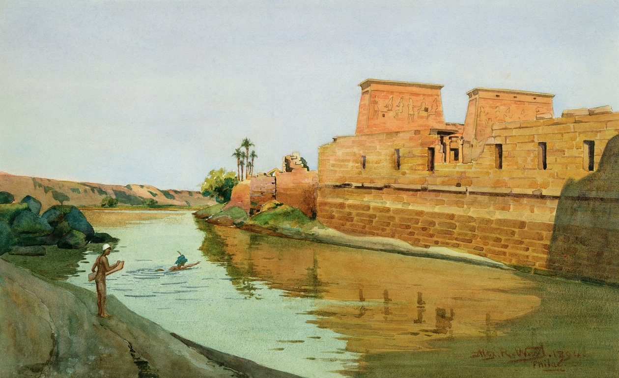 Philae sul Nilo, 1894 da Alexander West