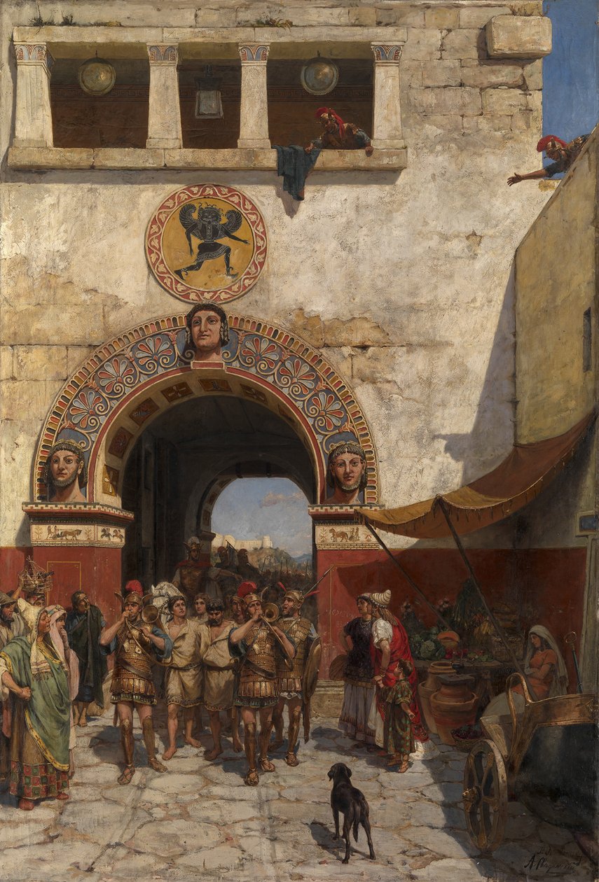 Porta a Volterra, Etruria da Alexander Alexandrovich Svedomsky