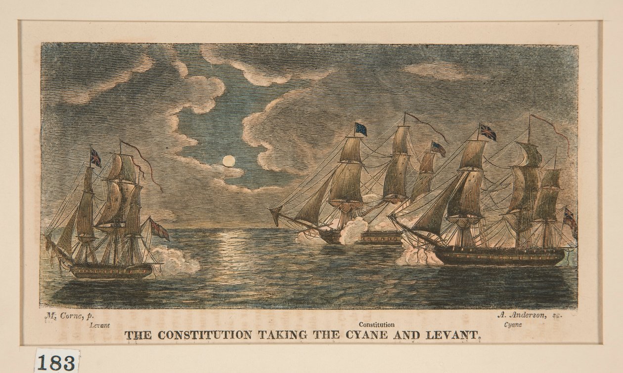 La Costituzione che Prende la Cyane e Lavant, una di una serie di otto da Alexander Anderson