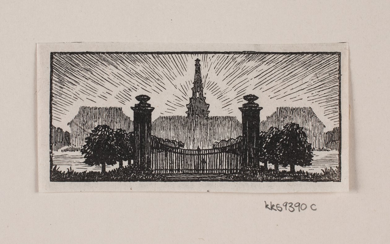 Danese:  Vignetta per "Posthuset i Hirschholm" di H. Hertz da Alexander Blom