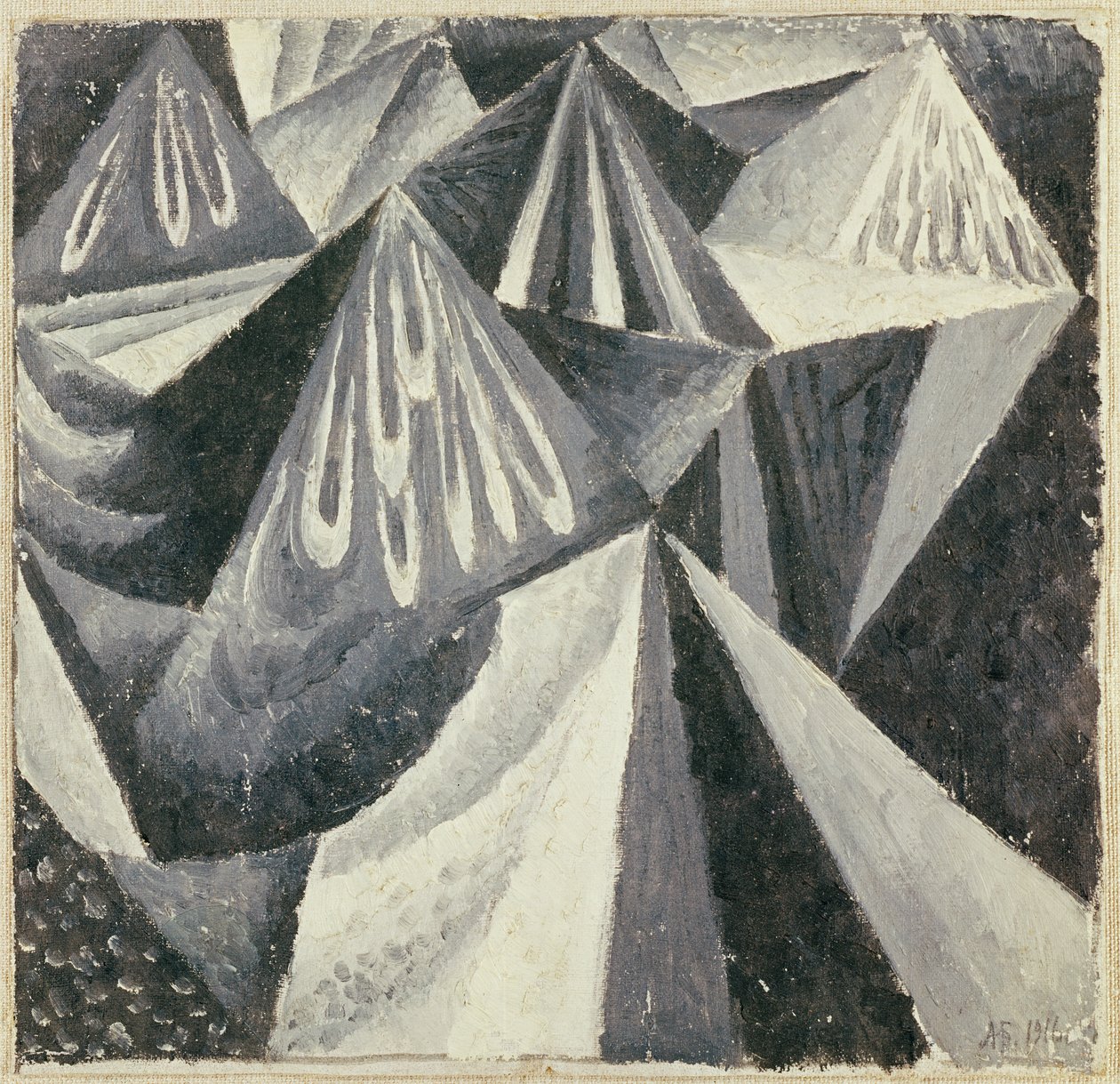 Composizione cubo-futurista in grigio e bianco, 1916 da Alexander Bogomazov