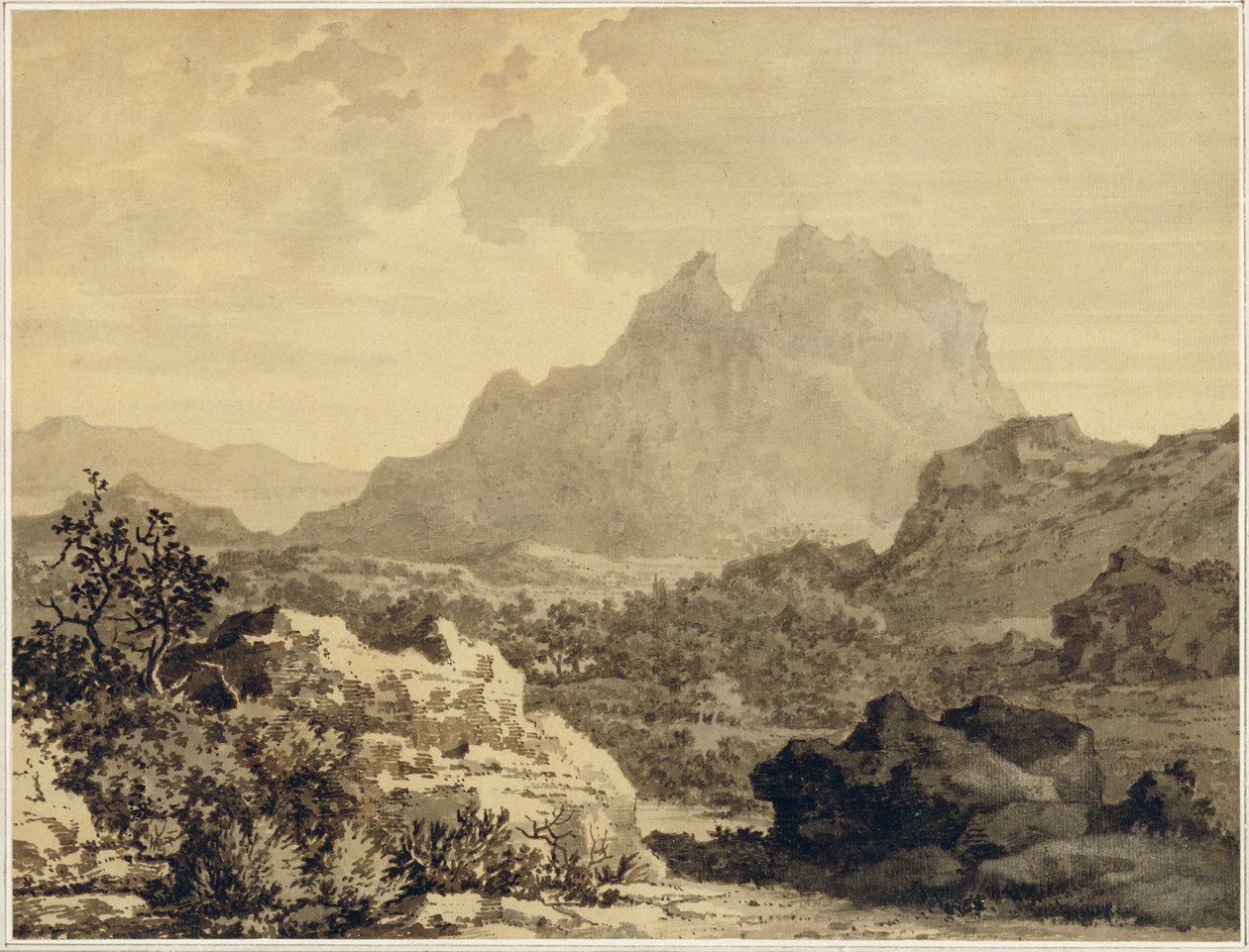 Paesaggio montuoso da Alexander Cozens