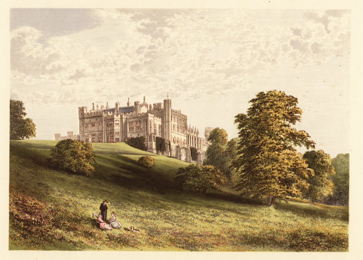 Castello di Lambton, County Durham, Inghilterra, 1880 da Alexander Francis (after) Lydon