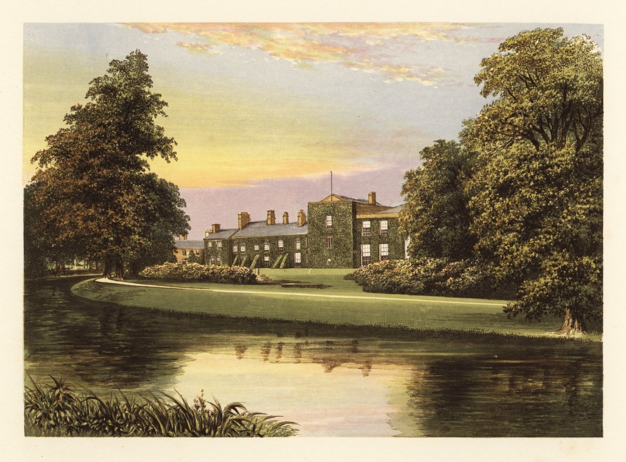 Netherhall, Cumberland, Inghilterra, 1880 (incisione) da Alexander Francis (after) Lydon