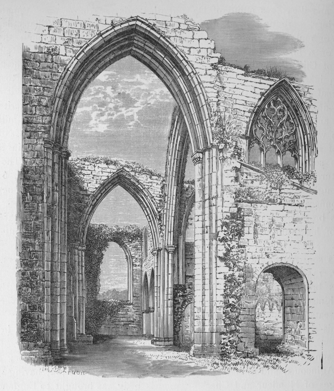 Architravi del transetto, Bolton Priory, c1880, 1897 da Alexander Francis Lydon