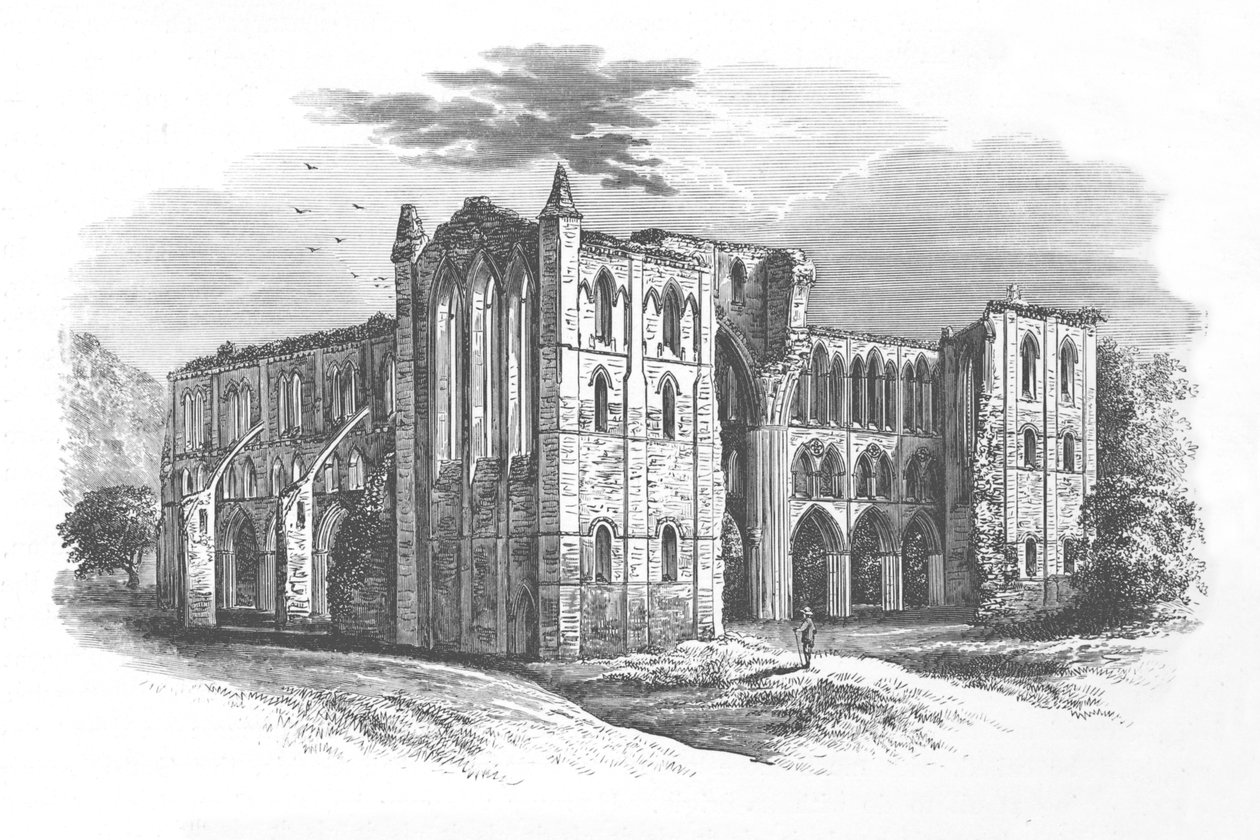 Dal Nord, Abbazia di Rievaulx, c1880, 1897 da Alexander Francis Lydon
