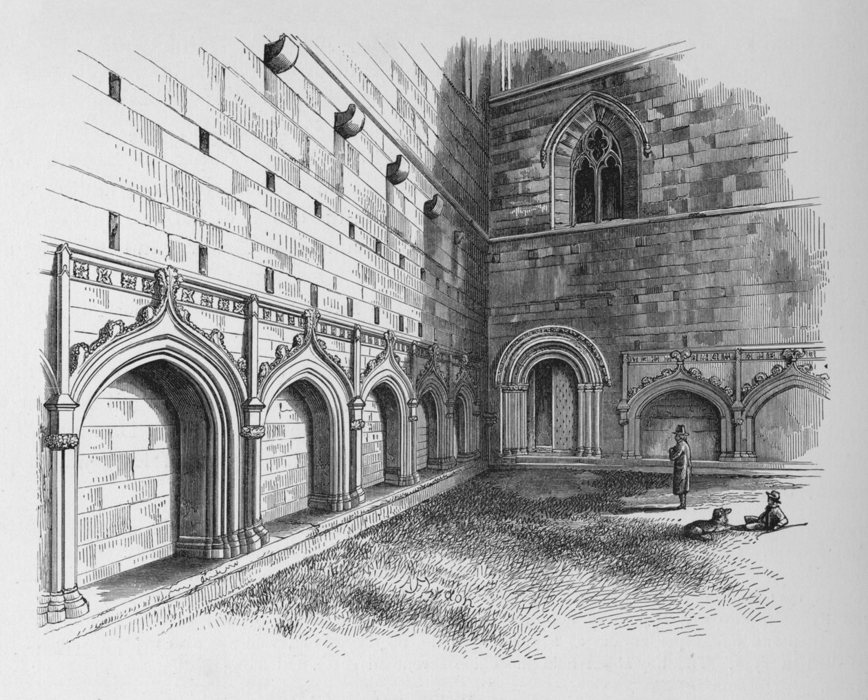 I chiostri, Abbazia di Melrose, c1880, 1897 da Alexander Francis Lydon