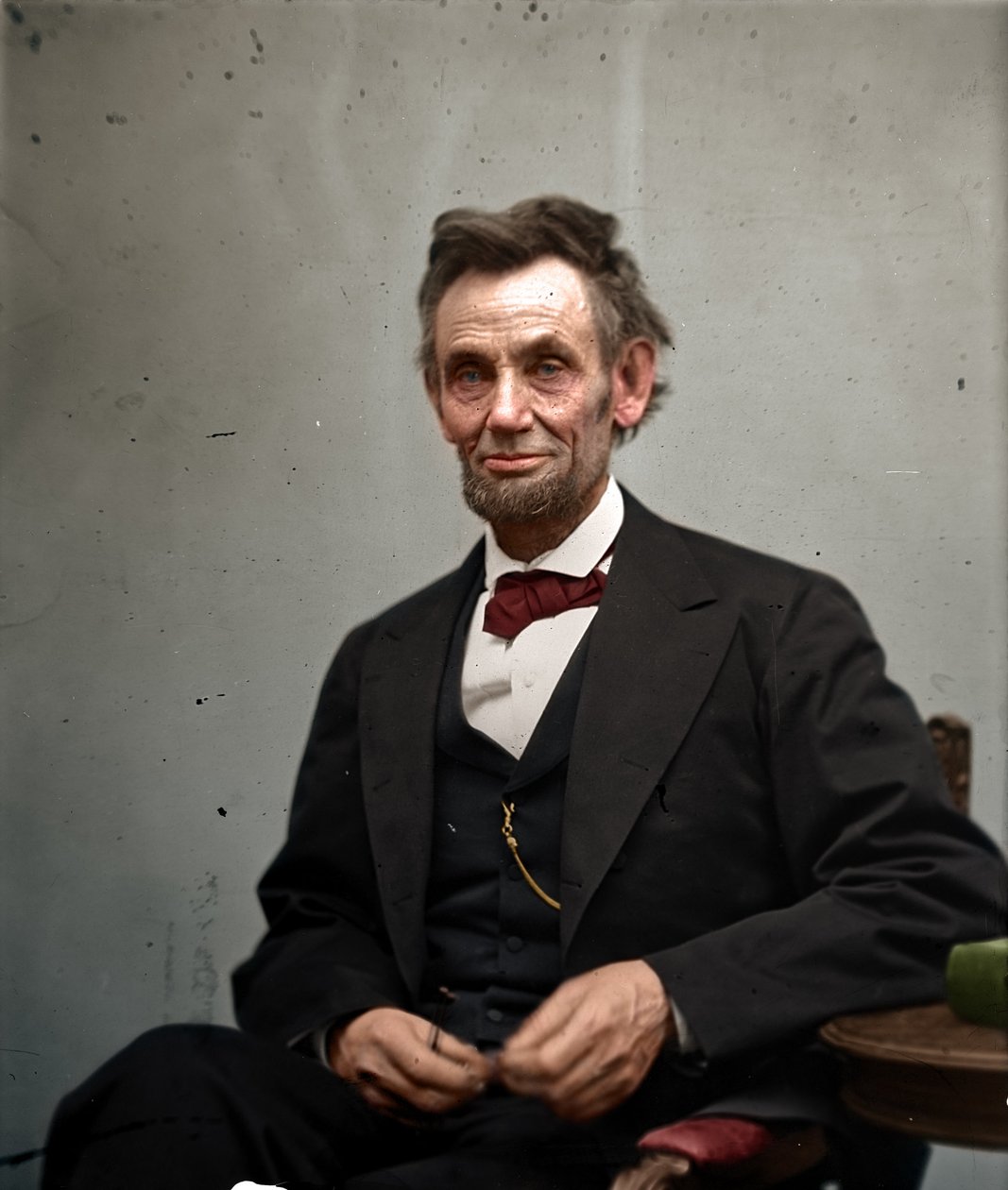 Abraham Lincoln nel febbraio del 1865, colorato da Alexander Gardner