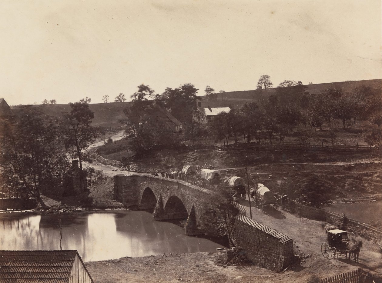 Ponte di Antietam, sulla strada di Sharpsburgh e Boonsboro da Alexander Gardner