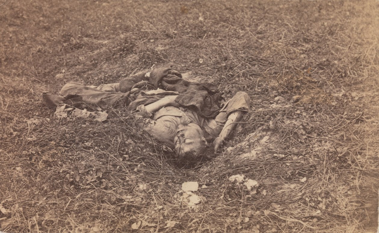 Soldato Confederato [sul Campo di Battaglia di Antietam], settembre 1862 da Alexander Gardner