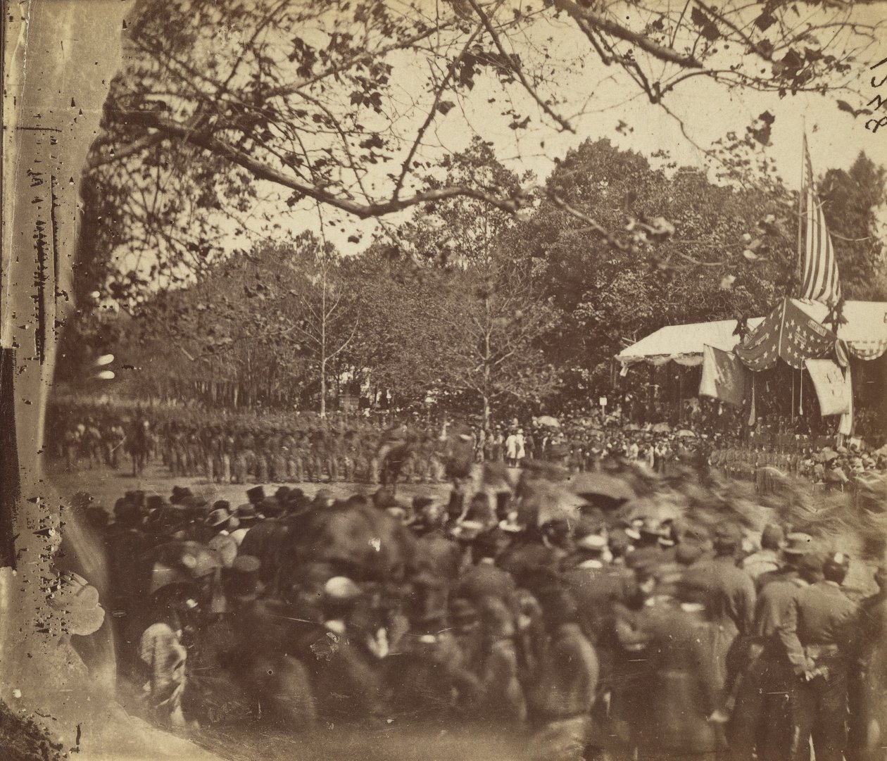 Revisione del Grand Army, Washington, D.C. da Alexander Gardner
