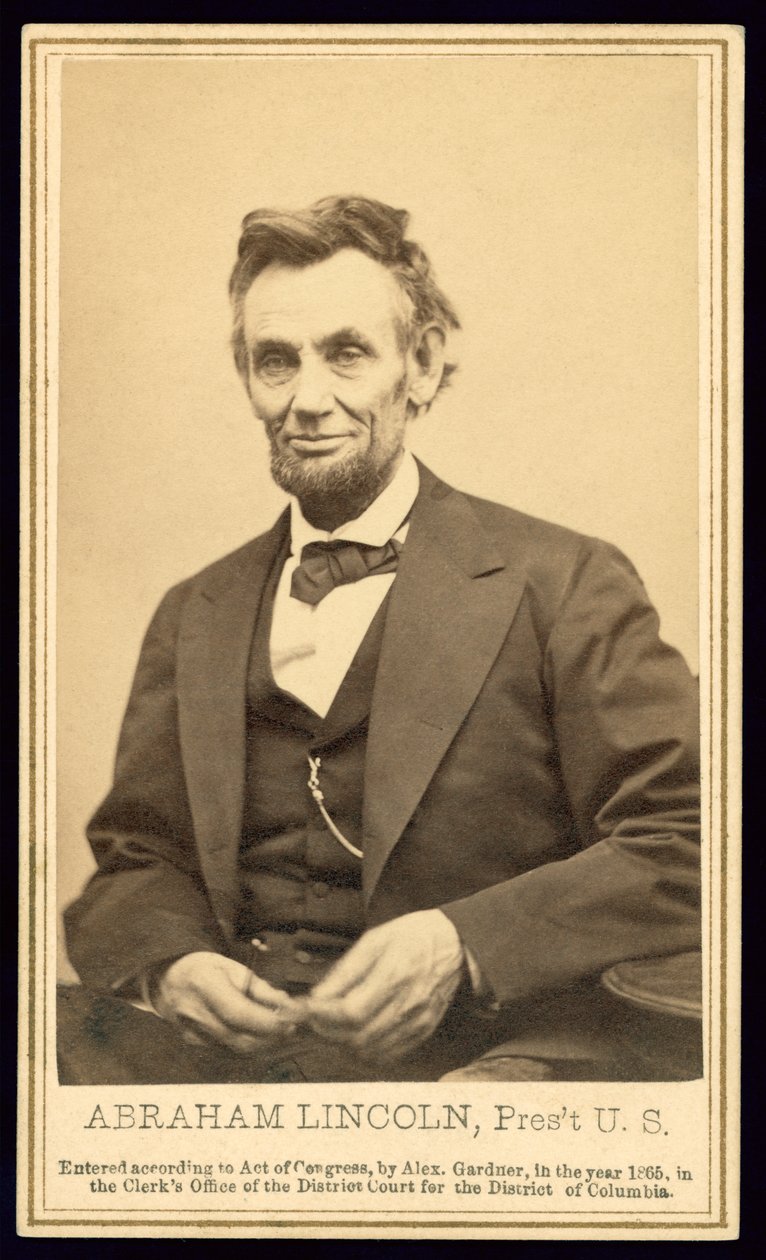 Ritratto di Lincoln di Alexander Gardner da Alexander Gardner