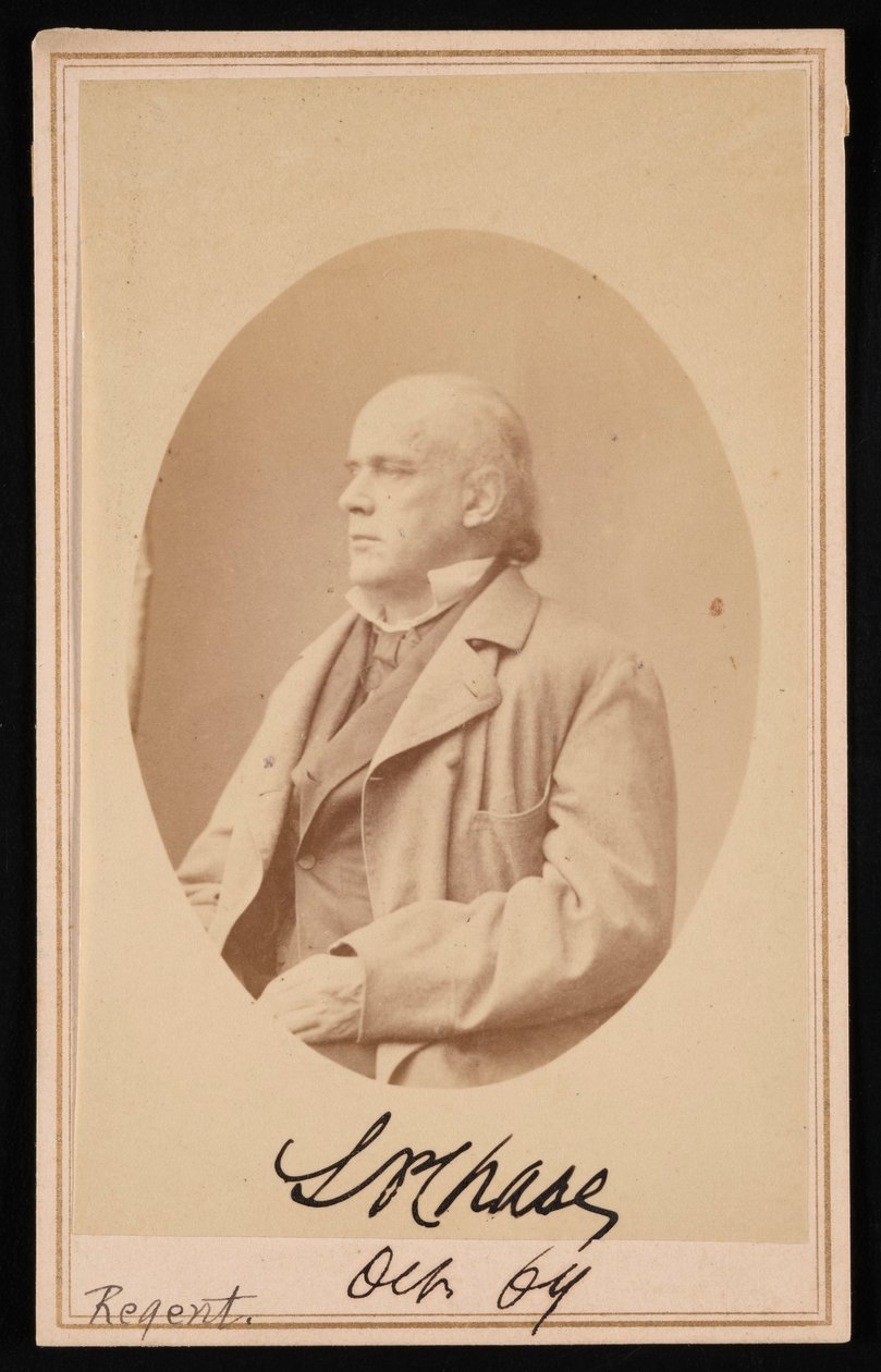 Ritratto di Salmon Portland Chase da Alexander Gardner