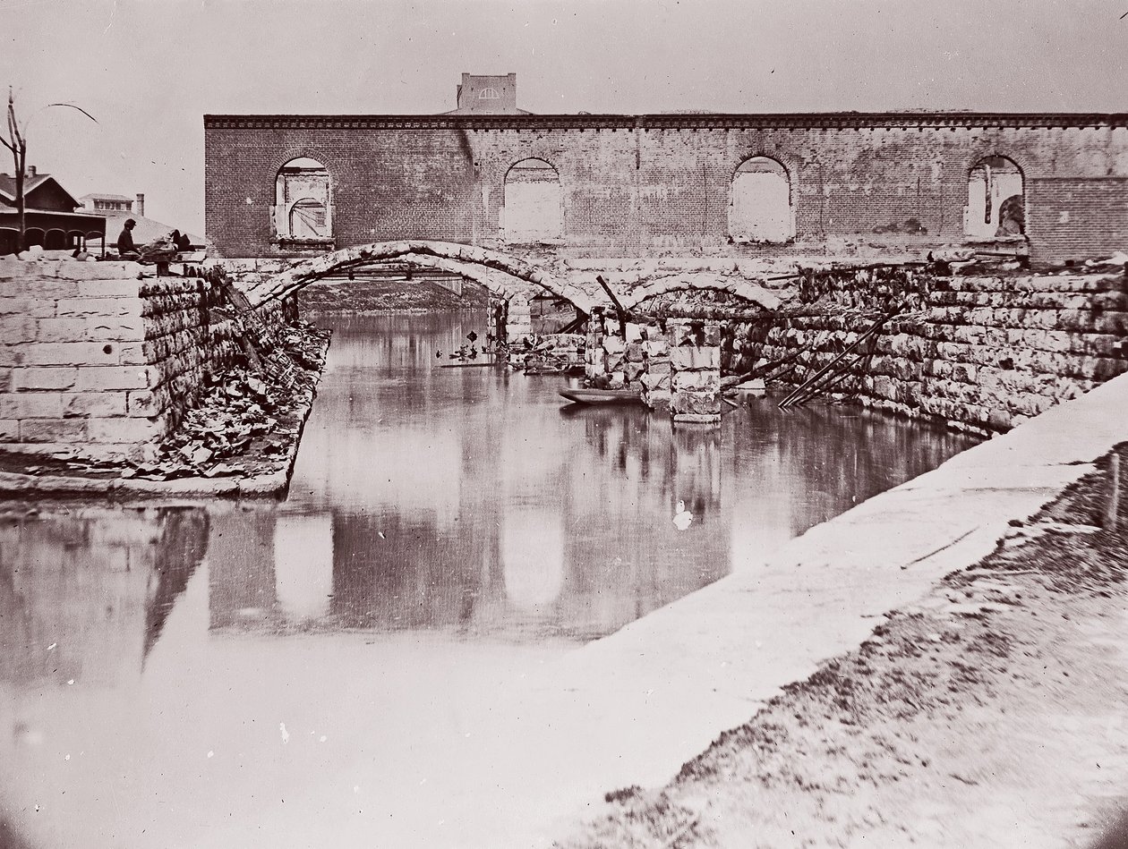 Rovine vicino al bacino del canale, Richmond da Alexander Gardner