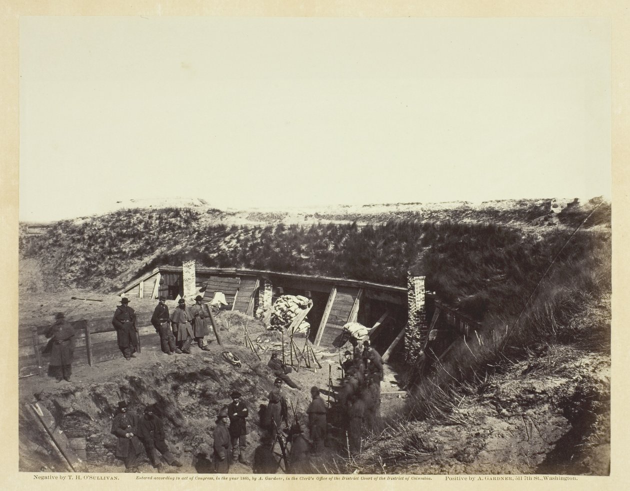 Il Pulpito, Fort Fisher, N.C., gennaio 1865 da Alexander Gardner