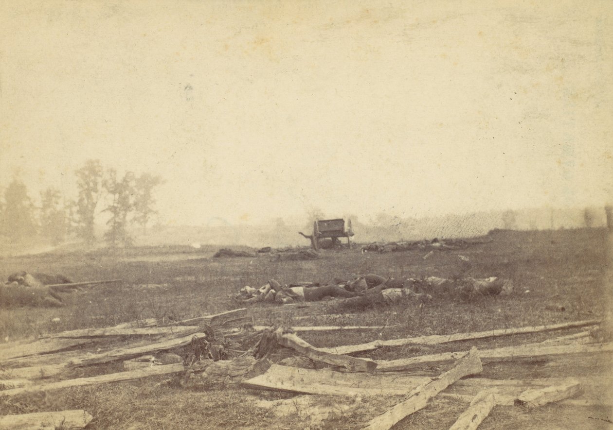 Vista sul campo di battaglia di Antietam, settembre 1862 da Alexander Gardner