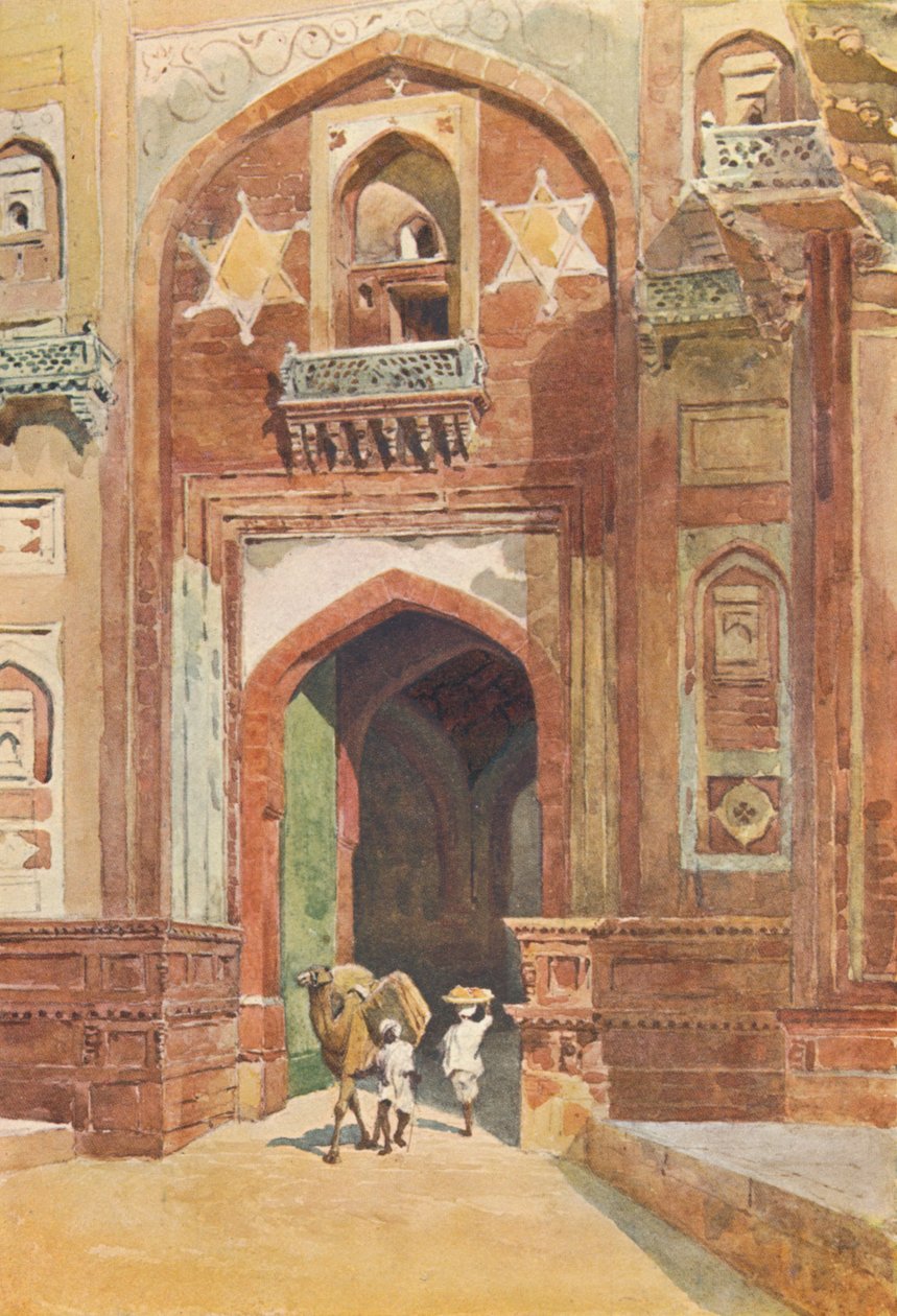 Forte di Agra - Dentro la Porta di Delhi, c1880 1905 da Alexander Henry Hallam Murray