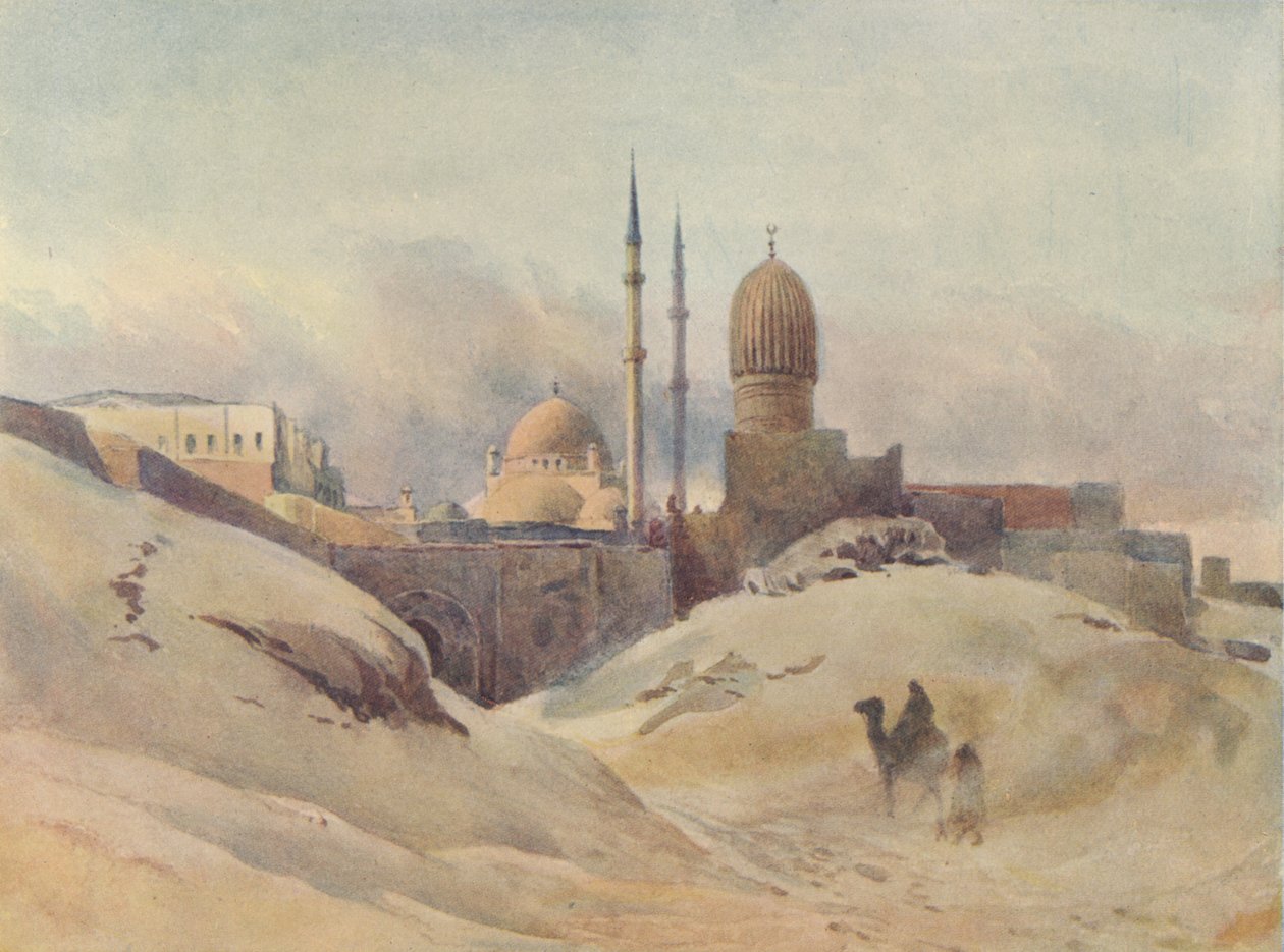 La Cittadella, Il Cairo, in una tempesta di sabbia, c. 1880 da Alexander Henry Hallam Murray
