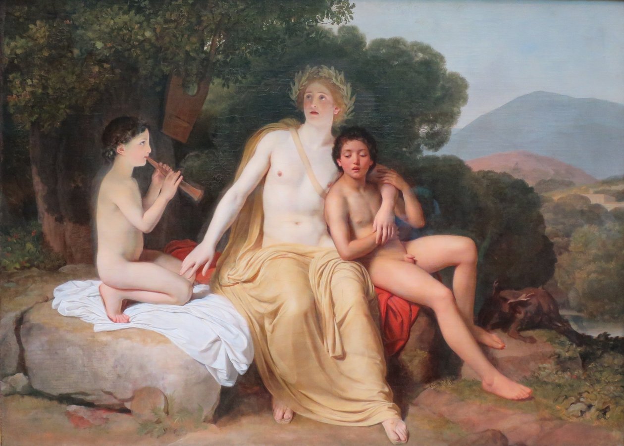 Russo: "Apollo, Giacinto e Ciparisso che fanno musica e cantano" Apollo, Giacinto e Ciparisso che fanno musica e cantano da Alexander Ivanov