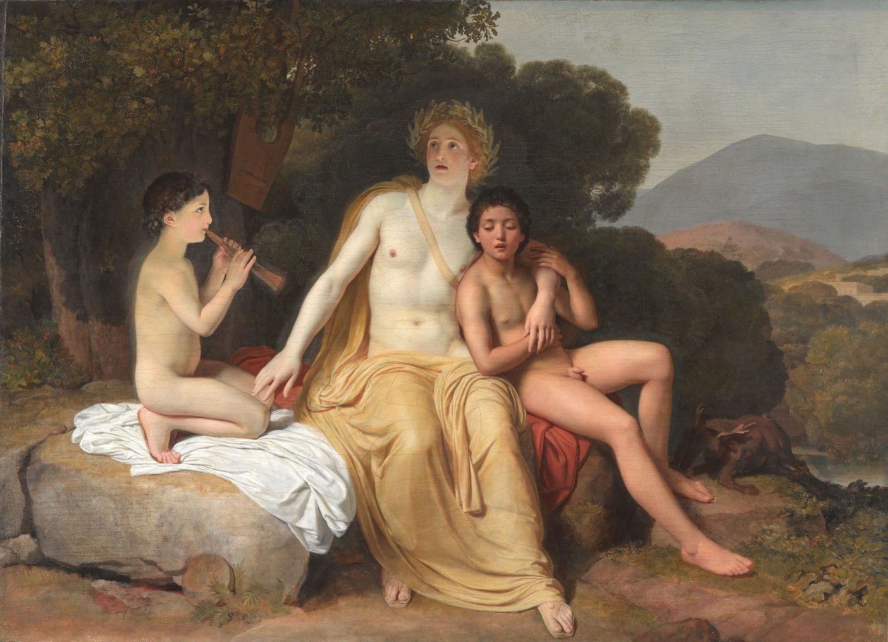 Russo: "Apollo, Giacinto e Ciparisso che fanno musica e cantano" Apollo, Giacinto e Ciparisso che fanno musica e cantano da Alexander Ivanov