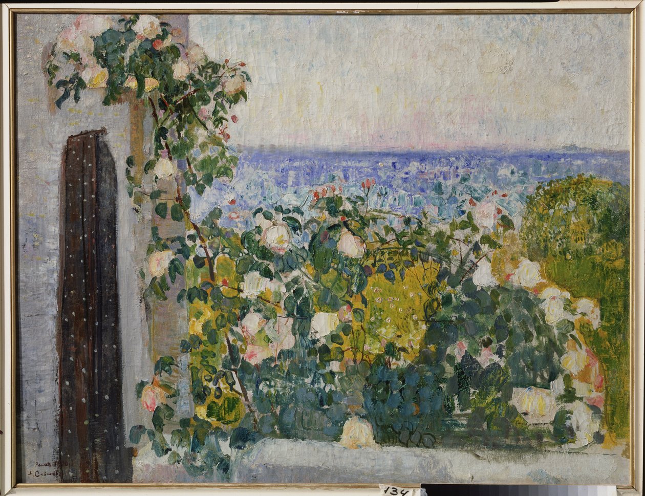 Fiori sul balcone a Roma (Italia) da Alexander Ivanovich Savinov