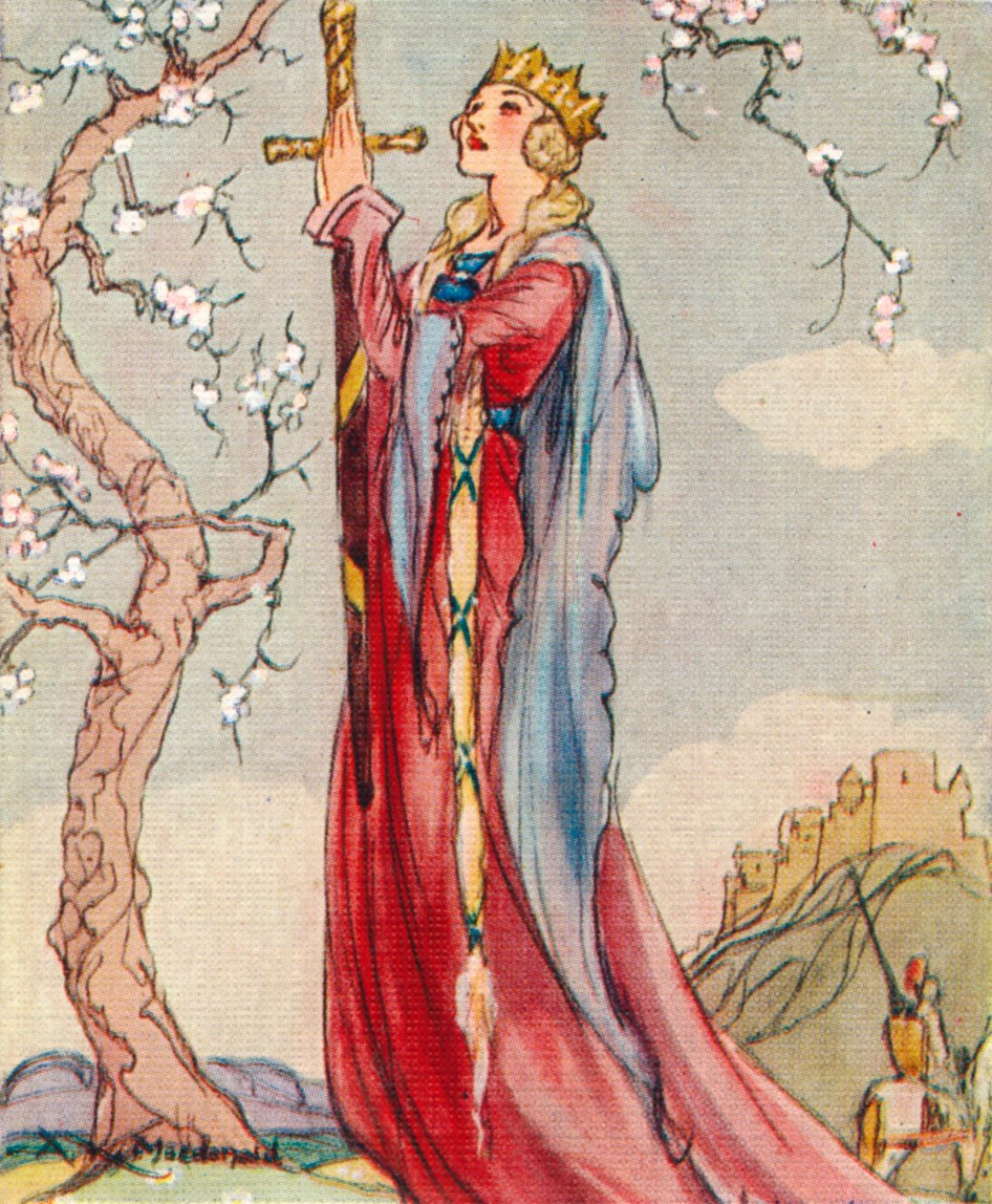 Regina Ginevra consorte di Re Artù, 1937 da Alexander K. MacDonald