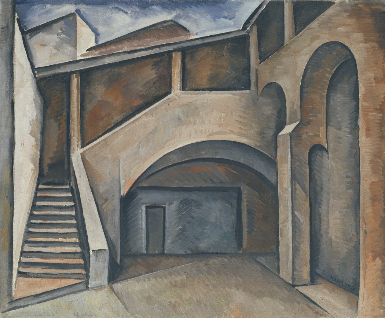 Cortile, 1913 da Alexander Kanoldt
