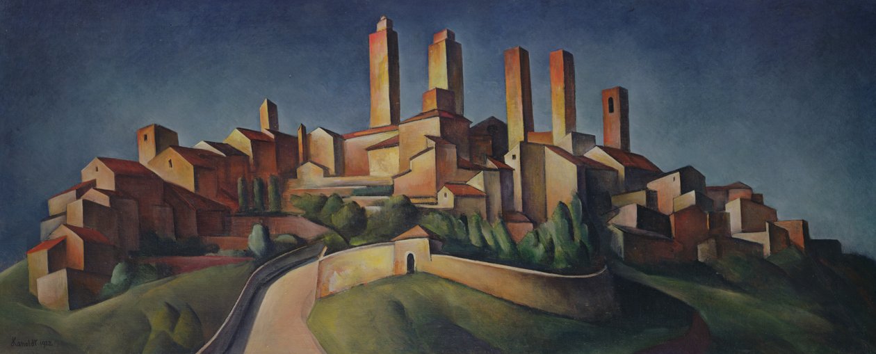 San Gimignano, 1922 da Alexander Kanoldt