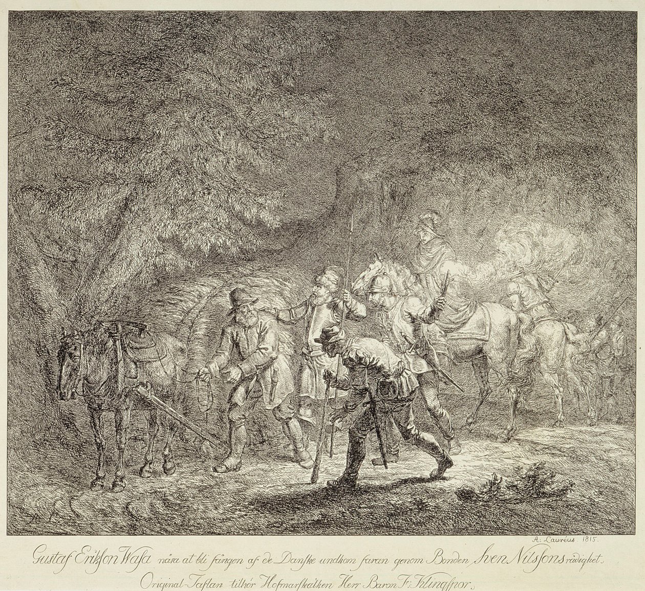 Gustav Vaasa in un carico di paglia da Alexander Lauréus