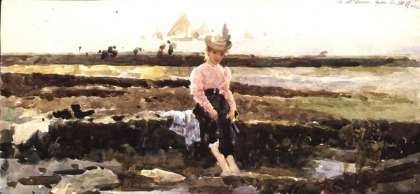 Giovane ragazza che sguazza da Alexander M. Rossi