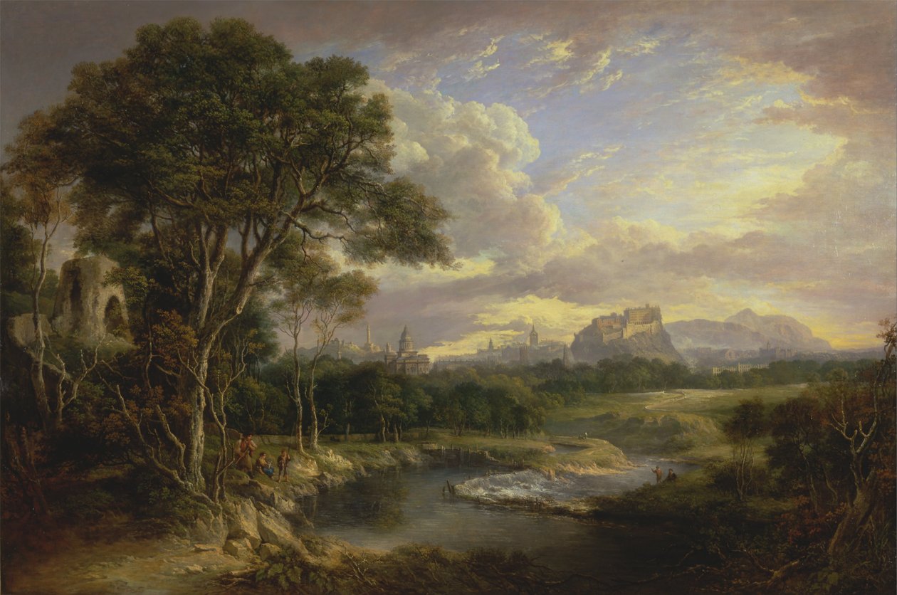 Vista sulla città di Edimburgo da Alexander Nasmyth